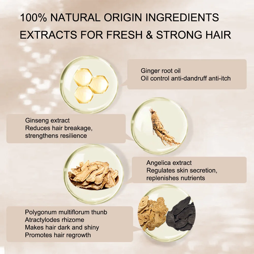 Shampoo Hair Care Anti-Loss Control Oil 100% Natural Amino Acid Ginger Baby And Pregnant Shampoo And Conditioner Hair Care Sets