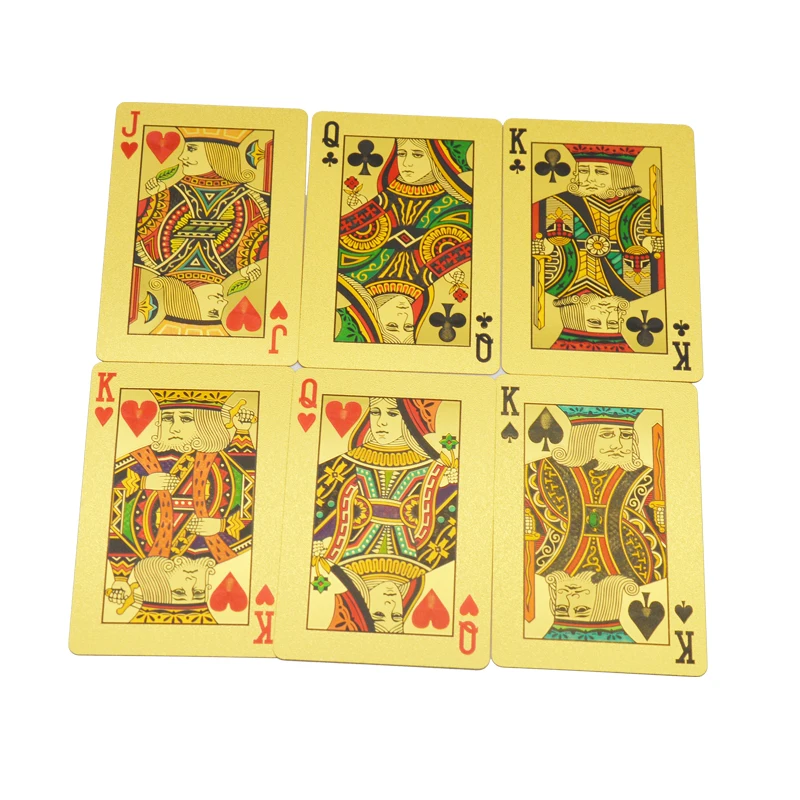 Custom Printing PVC Grid Card 24k Gold Foil NFC Planning Poker Playing Cards In Bulk