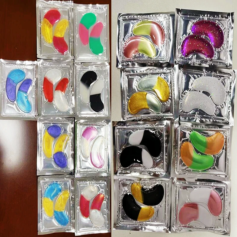 OEM Glitter Collagen Eye Patches for Dark Circles Under the Eyes Reduce Dark Circles Hydrogel Under Eye Mask
