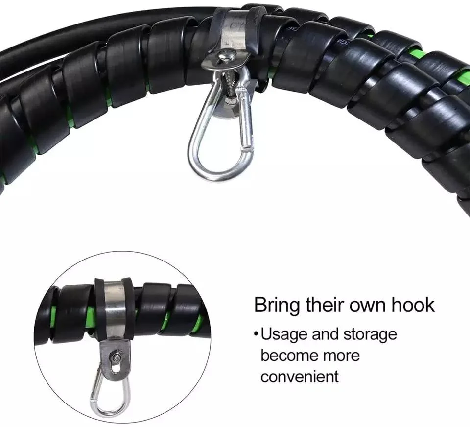 3 in 1 Spiral Wrap ABS Electrical Cord and Rubber Air Line Polyester Braided Hose Assemblies 7 Way Electrical Trailer Cord