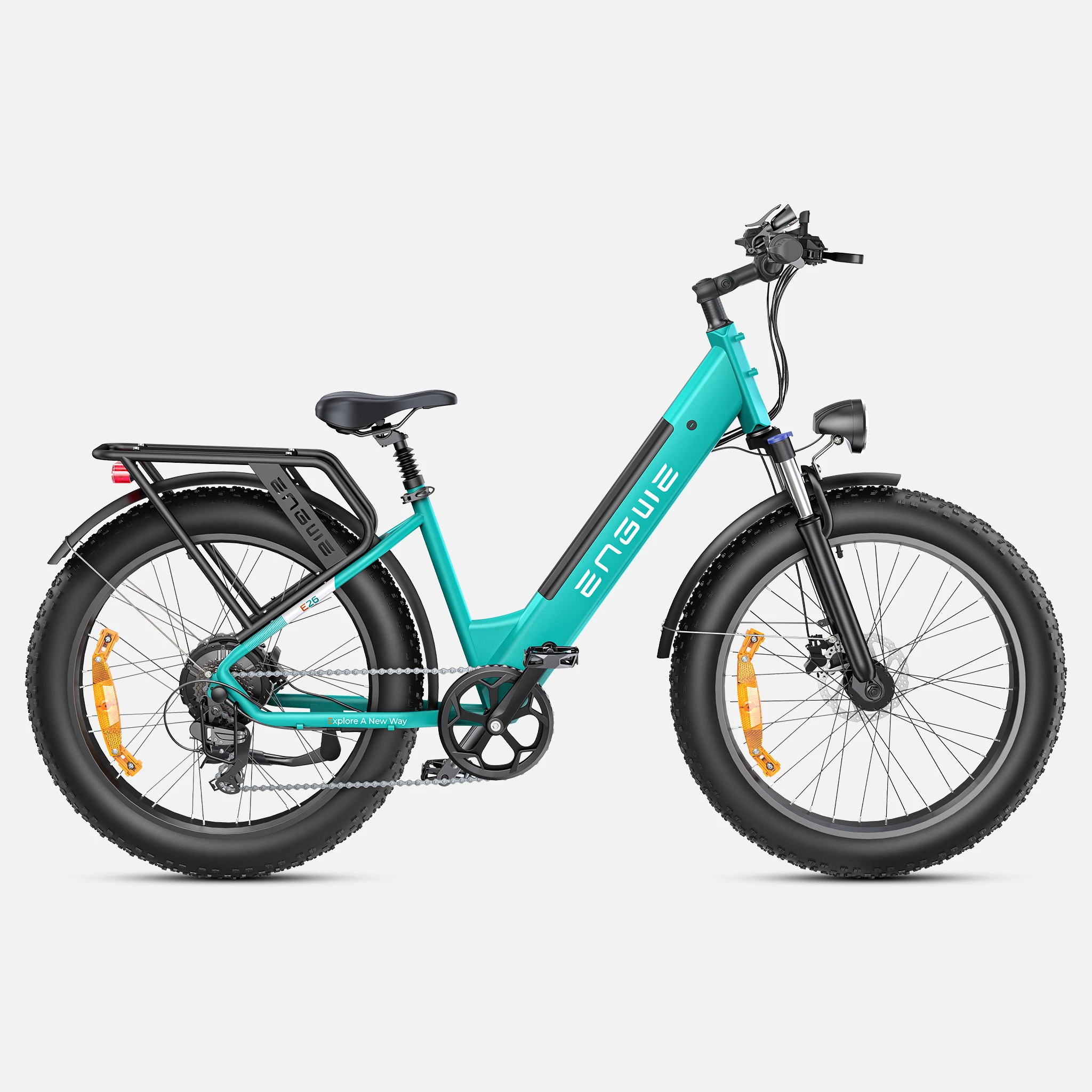 ENGWE Ebike 26*4.0 Inch Fat Tire Off Road Ebike 1000W 48V 16Ah Powerful Mountain rear rack ebike battery Bicycle for commuting