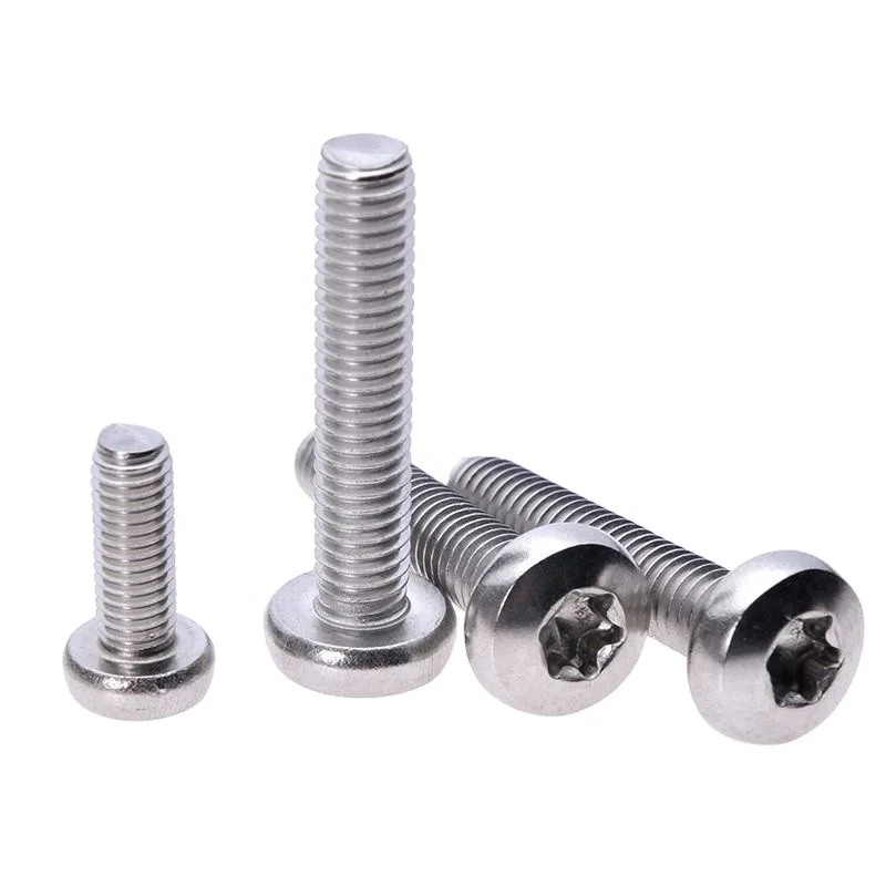 
Customized A2 A4 Stainless Steel Torx Pan Pan Head Machine Screw For Security 