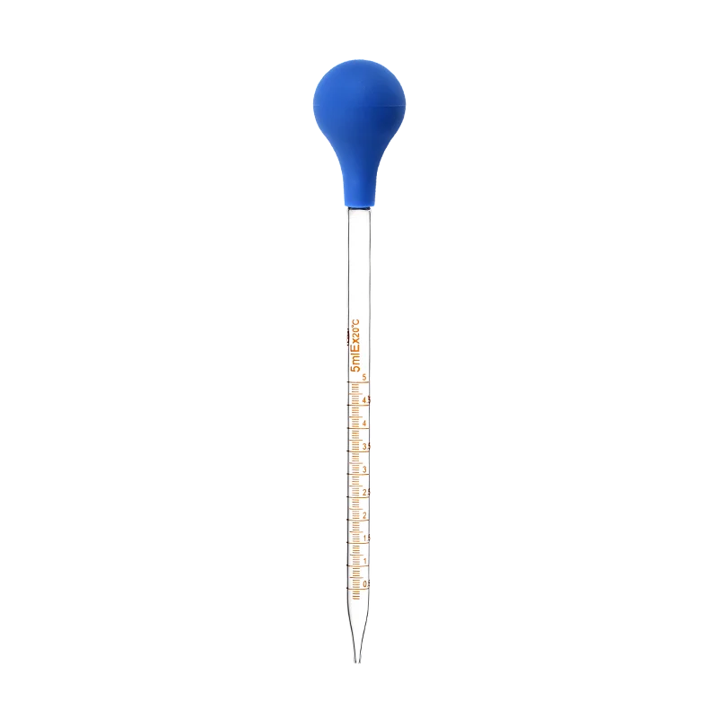 Factory wholesale cheap silicon dioxide round glass graduated dropper