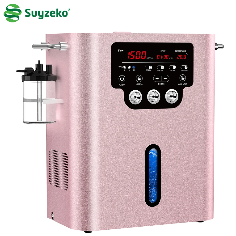 Suyzeko Water Electrolysis Machine Hydrogen Inhalation Machine Breathing Gas Hydrogen Generator for hydrogen water making