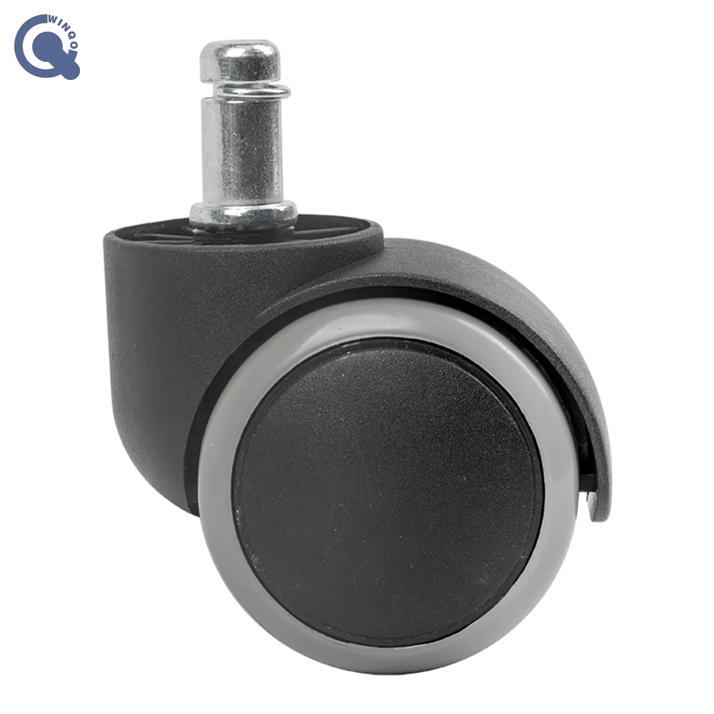 2 Inch Double Ball Bearing chair caster wheels Noiseless Total Lock cylinder Caster For cheap caster wheel