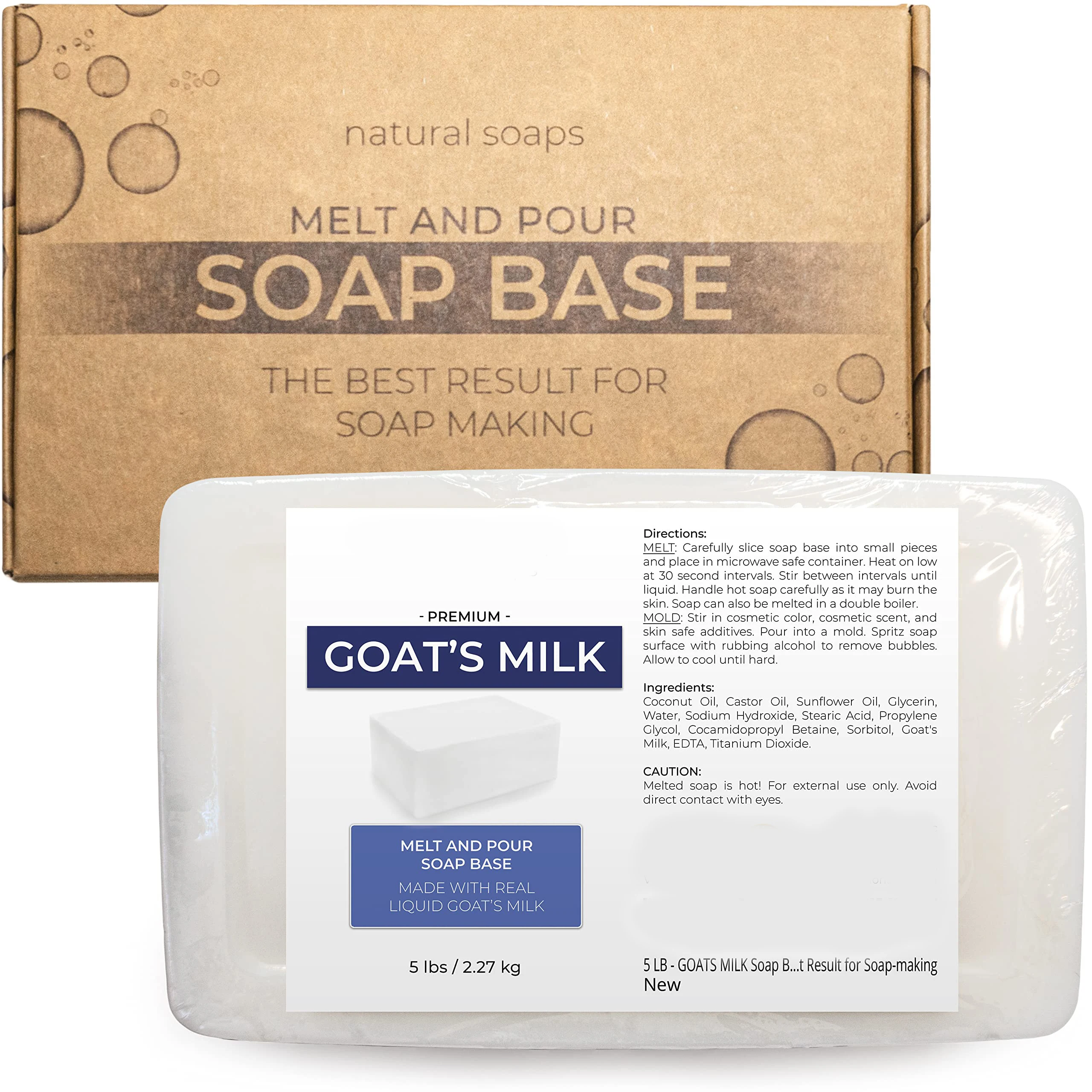 Organic Glycerin Melt Transparent Goat Milk Soap Base For Soap Making