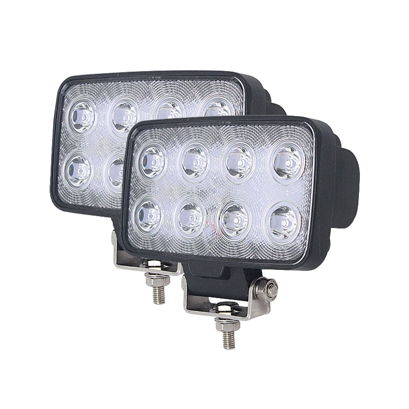 Светодиодные рабочие лампы E-mark E9 6 дюймов 24 Вт с водонепроницаемым дыхательным клапаном для трактора, светодиодные фары, противотуманные фары для внедорожника, морского внедорожника, автомобиля