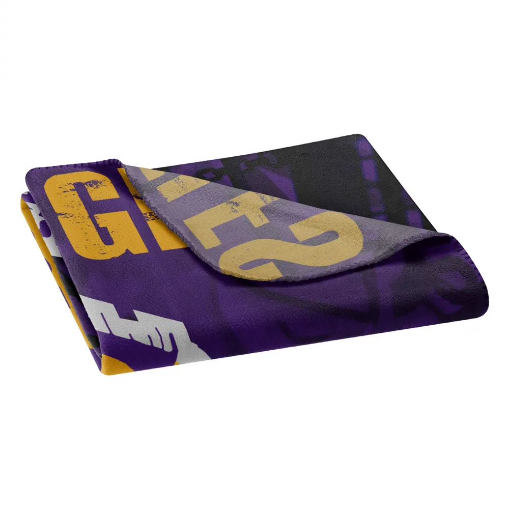 NBA Super Soft Plush printed fleece personalized baby blankets custom throw blanket for winter