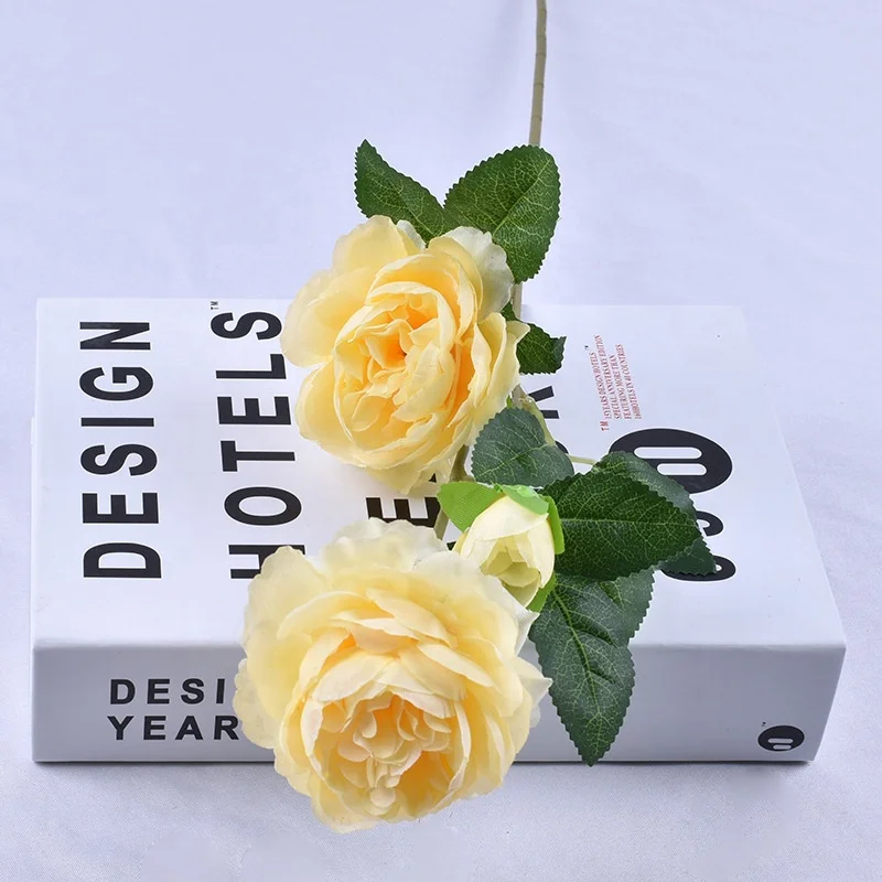 peony artificial flower decoration peonies silk flowers heads in bouquet wholesale for wedding