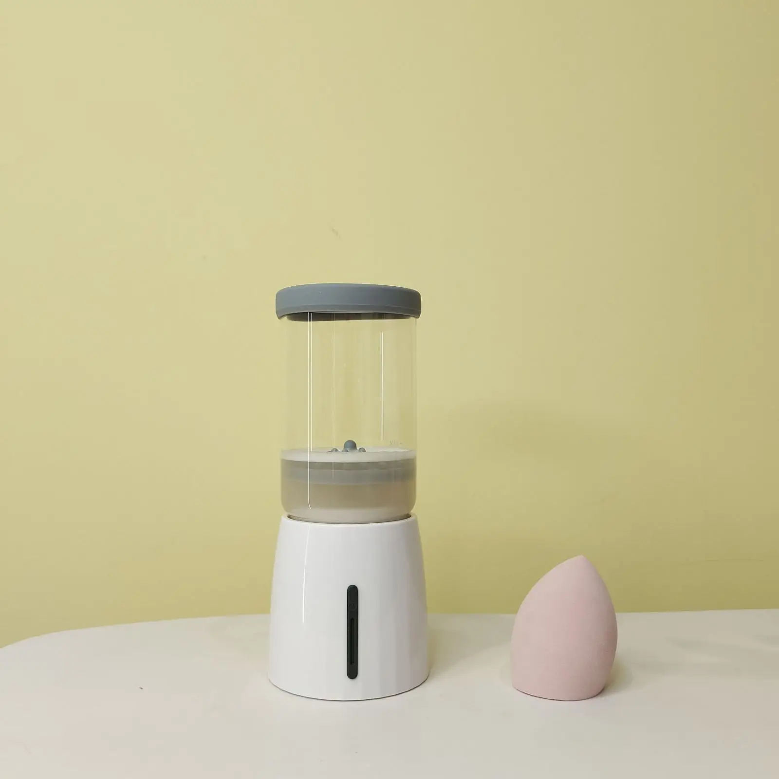 Custom private label  automatic usb ultrasonic strong cleaning electric makeup brush sponge egg powder cleaner machine