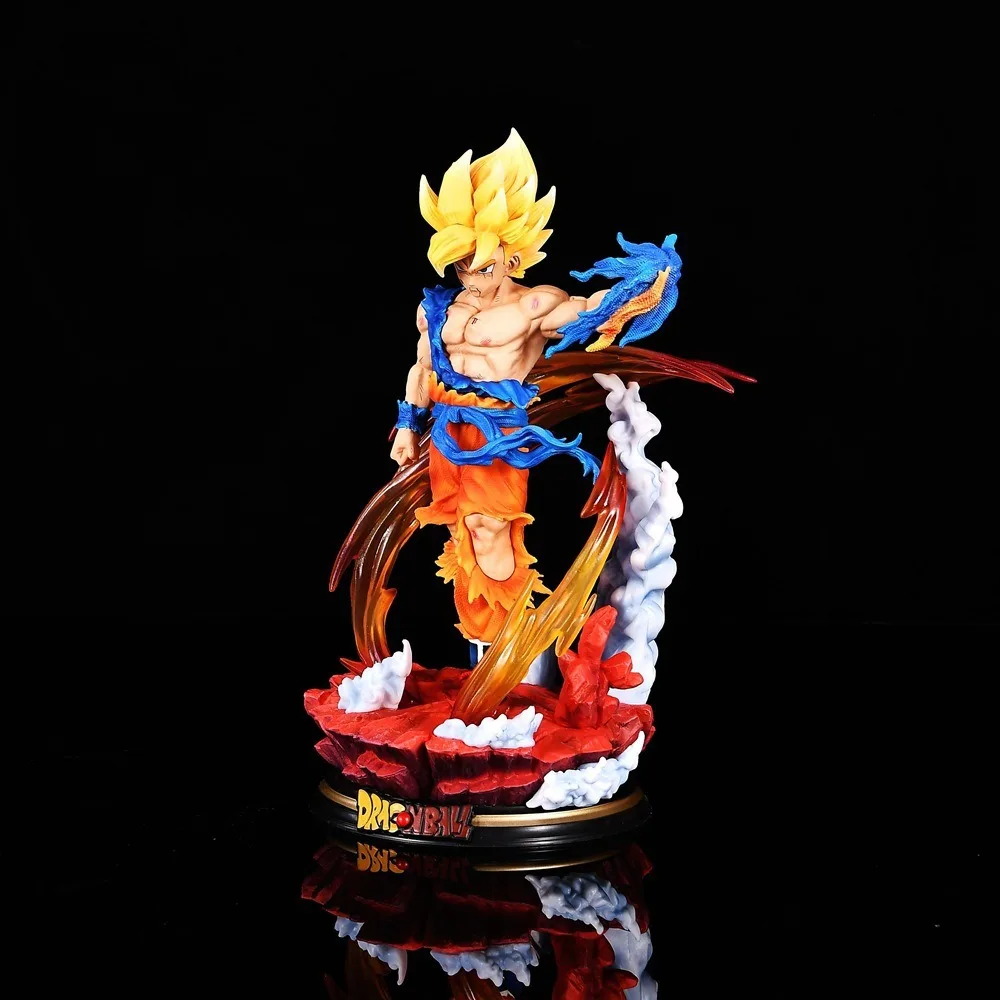 27Cm Good Quality Dragoned Ball Goku Standing Anime Cartoon Model Toy Anime PVC Figure