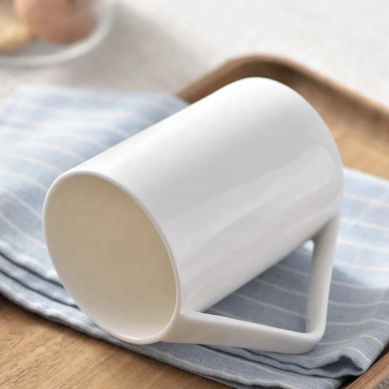 Fine bone china coffee mugs gold rim porcelain british tea mugs with gold handle 400ml tea cups