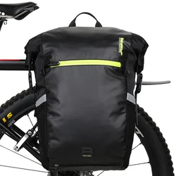 Rhinowalk Bike Pannier Waterproof 24L Road Bicycle Rear Side Trunk Travel  Luggage Bag Backpack
