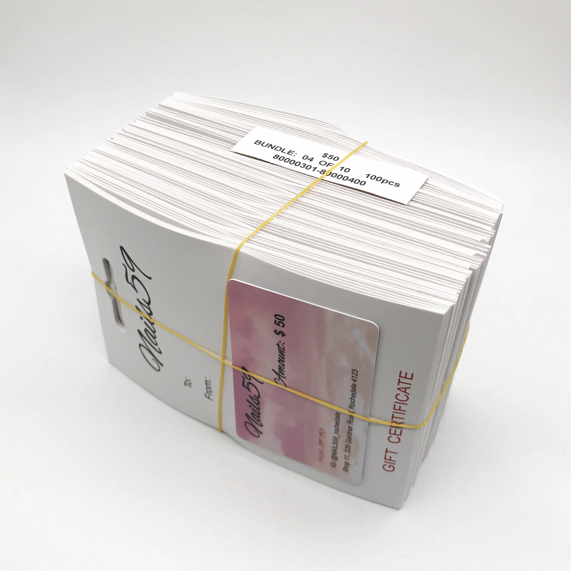 Custom printing PVC gift card with paper card holder