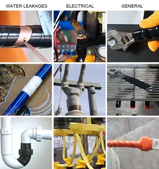 Popular high temperature heat resistant adhesive black silicon grip rubber tape for wire winding