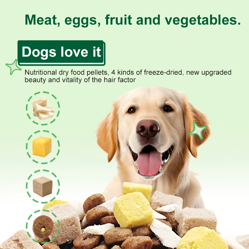 10kg Healthy Natural Promotion Price Organic Delicious Chicken Flavor Premium Dog Food Vitality Fruit Series Whole Food