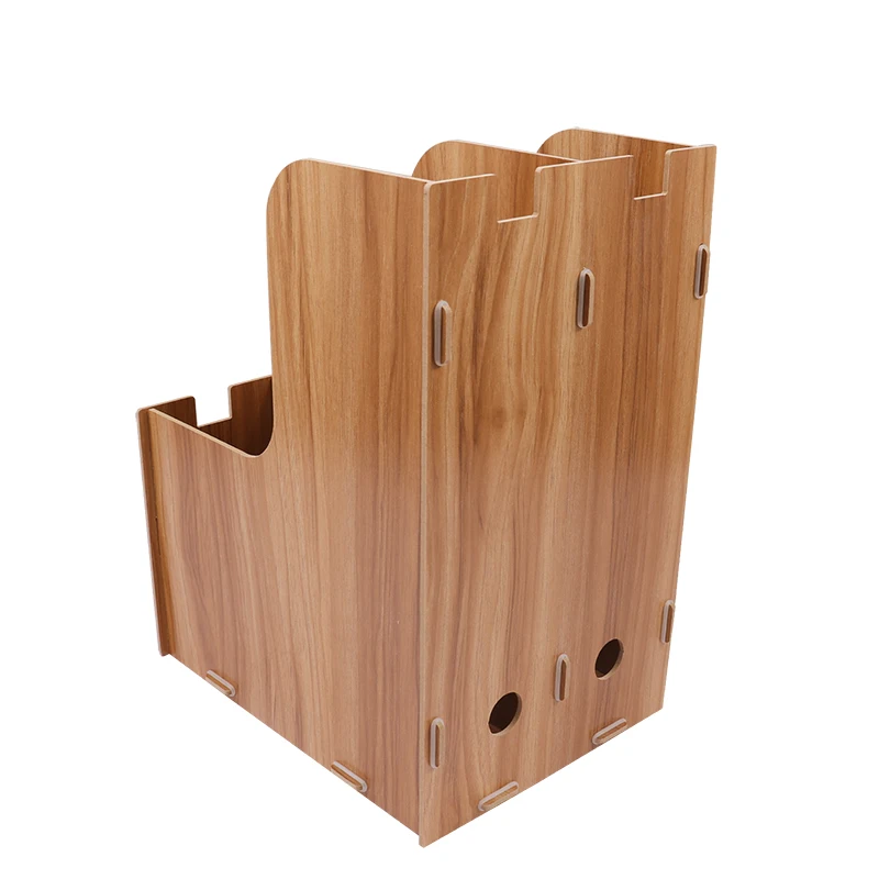 Foska high quality MDF Eco-Friendly Bamboo office Charging Station Rack & Docking Organizer for Multiple Devices