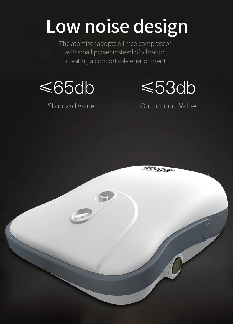 
Factory price CE ISO Atomizer Portable Machine Mesh Compressor Medical Disposable Nebulizer With Mouth Piece 