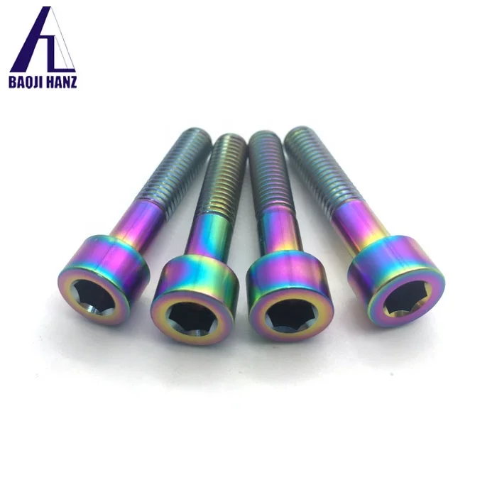 grade 2 grade 5 titanium allen head bolt m4