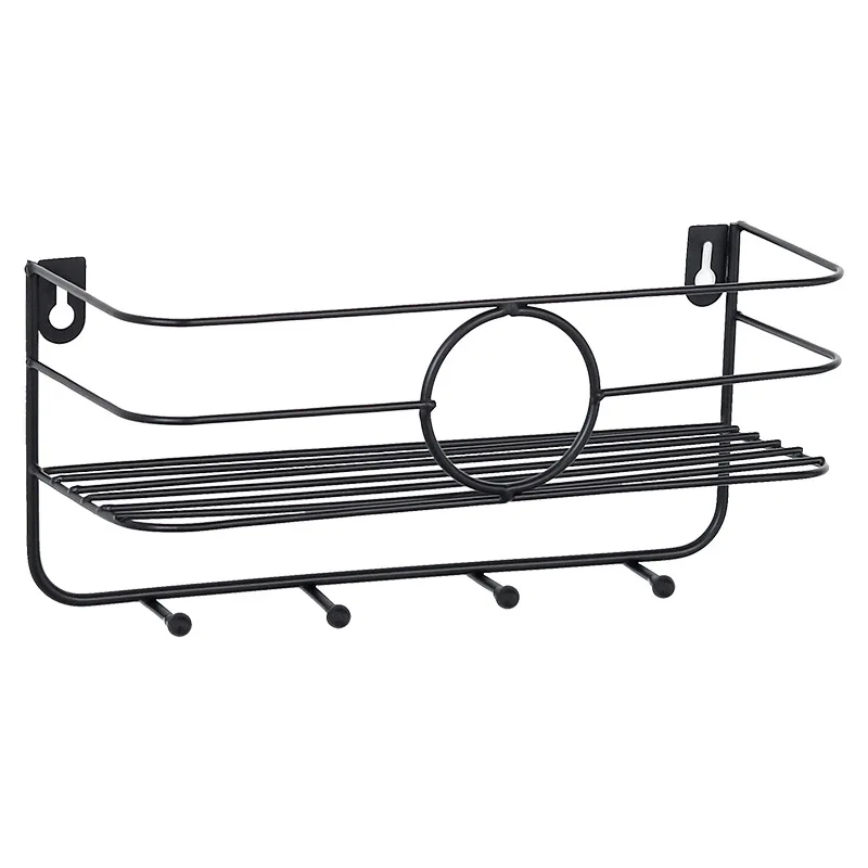 Bathroom New Design Metal Wire Storage Floating Wall Mounted Shelves