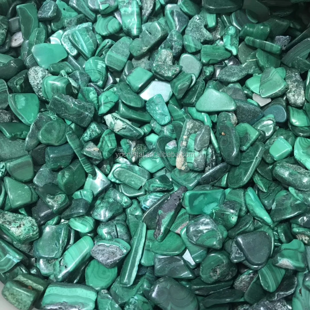 Wholesale Semi Precious Stone Malachite Tumbled Stone Crystal Stone