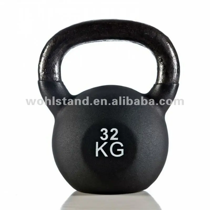 Colored neoprene kettlebells