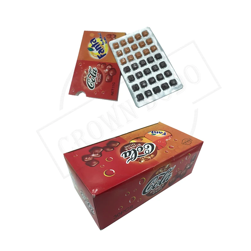 
Halal 11g sweet fruity energy chewing gum factory price with orange and brown color refreshing xylitol mint chewing gum 