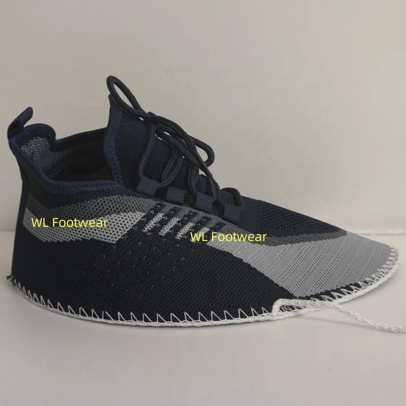 Shoe uppers Customized PVC PU injection walking style knitting shoe cloak materials for footwear