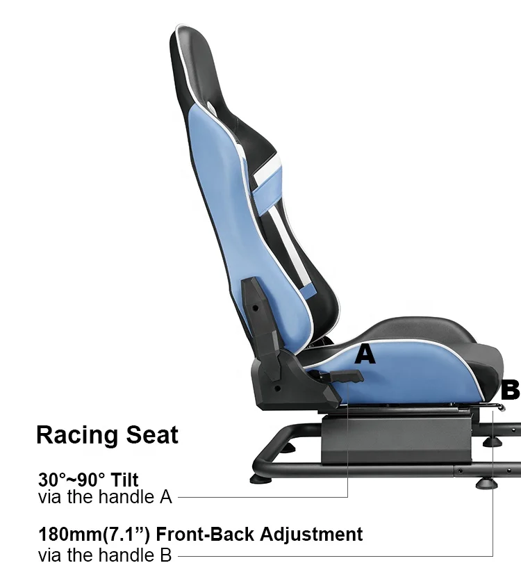LRS09-BS02 Car F1 Gaming Racing Simulator Cockpit Sim Cockpit Driving Simulator with Gear Shift Mount Steering Wheel Mount