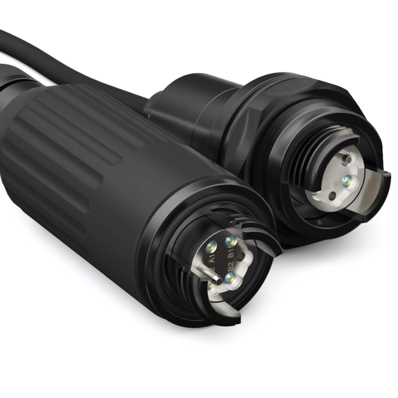 Expanded Beam lens 2Core 4 cores TPU 5.5mm Patch Cord IP68 Field Deployment Outdoor Fiber Optic Connector