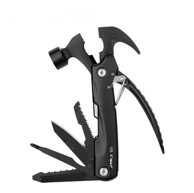 Outdoor Camping Survival Metal Stainless Steel Multi Function Tool  Customized Pouch Gadgets For Men Survival Tool Multitool