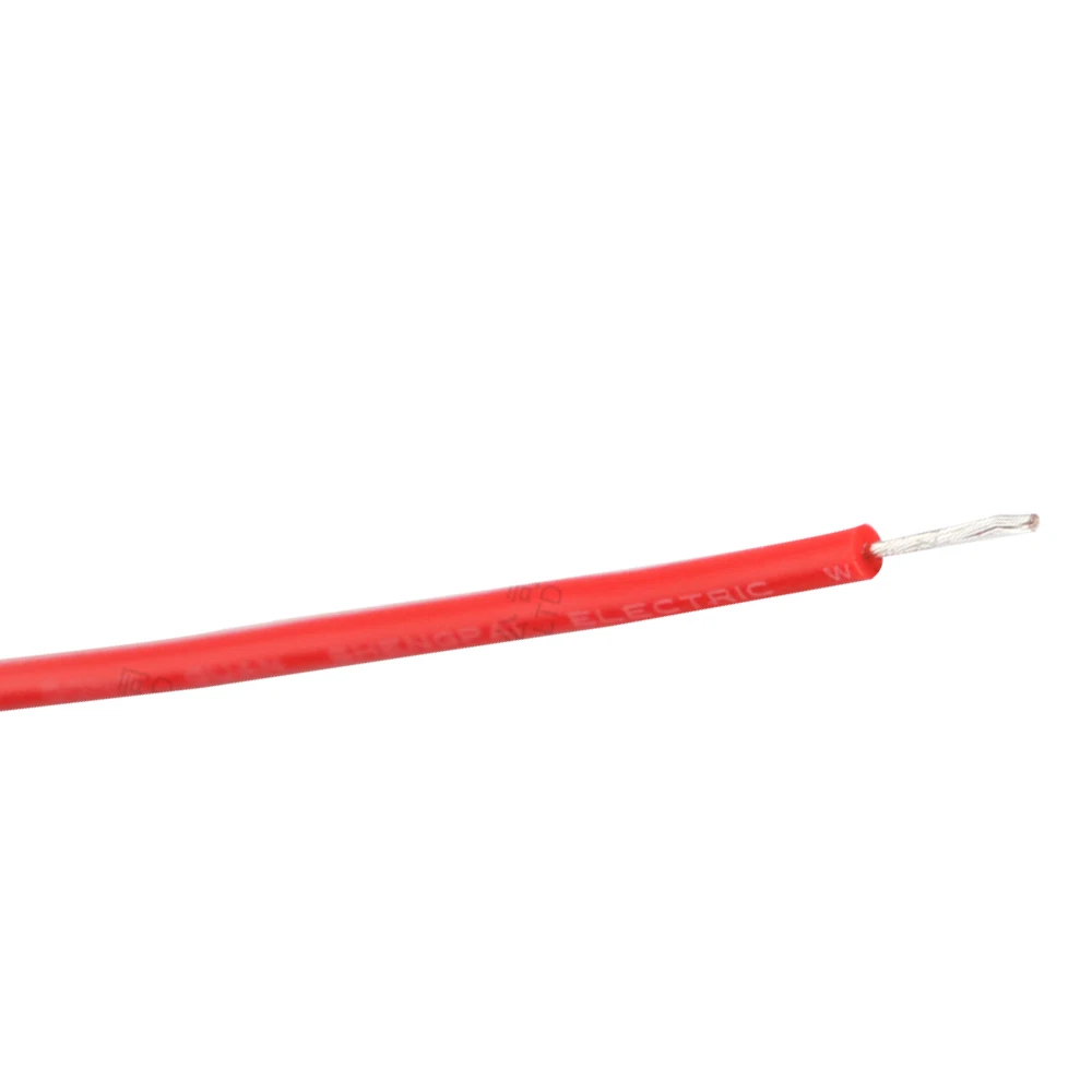 RED color AGG 2.5MM Silicone Rubber Wire 10KV 20KV 25KV 30KV 40KV High Voltage Silicone electrical Cable wire