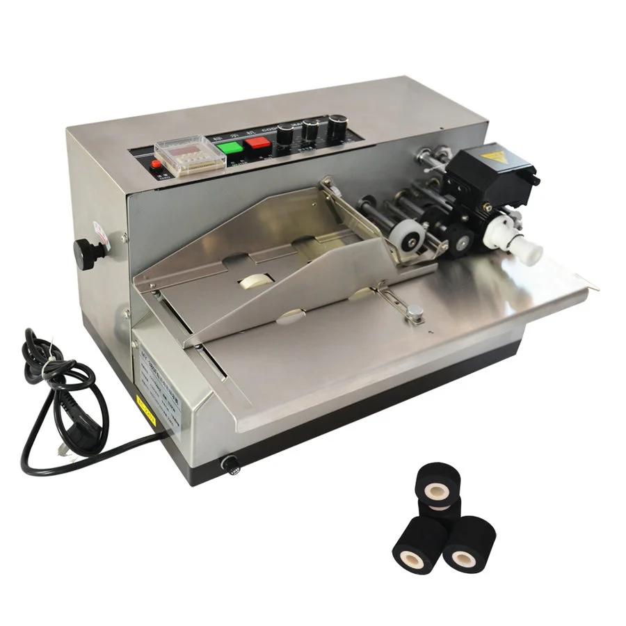 Automatic continous batch coding machine for plastic bags MY-380 expiration date Batch numbering machine