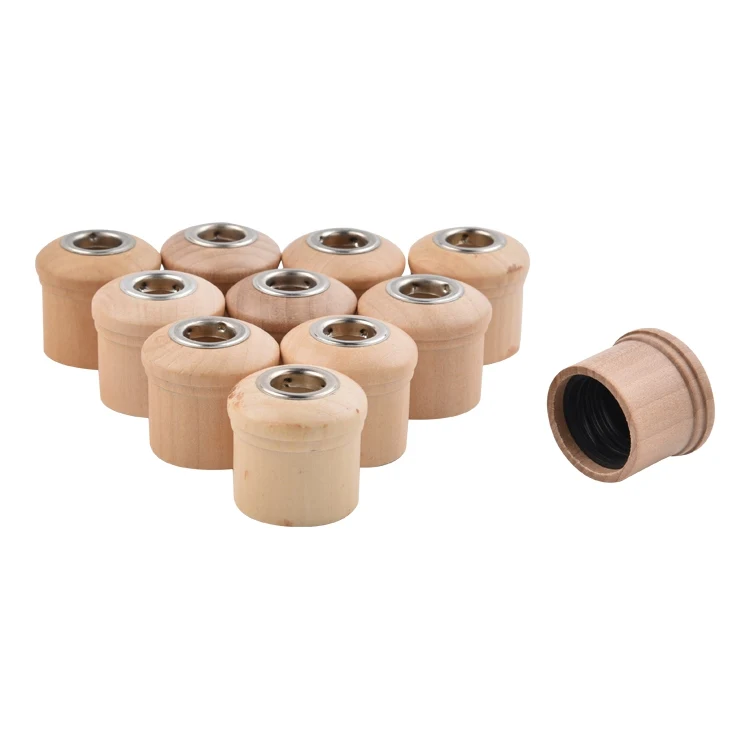 China Factory Direct Sell Reed Diffuser Lids Perfume Wooden Bottle Cap