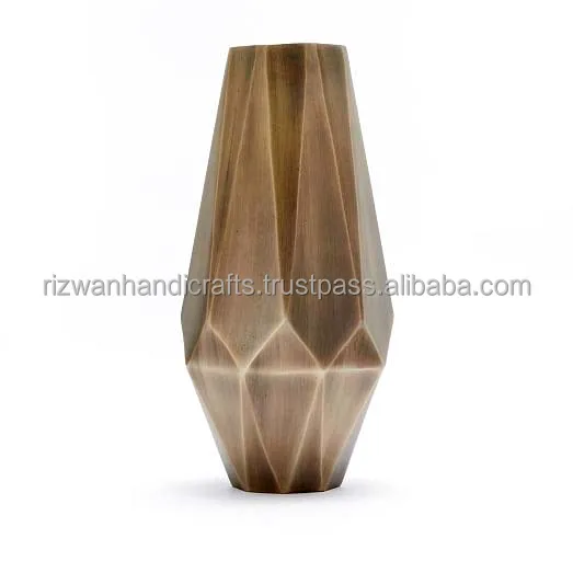 Table Top Gold Color Pedestal Flower Bowl metal wedding flower vase for wedding home decoration.