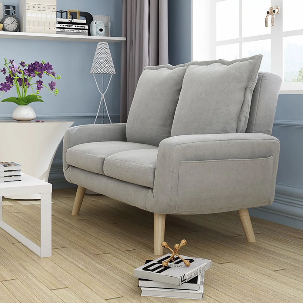 Hot Sale Simple And Cheap Double Sofa Bed With Fabric Cheap Sofa Supplier Modern Furniture Living Room Chair Folding Sofa Bed