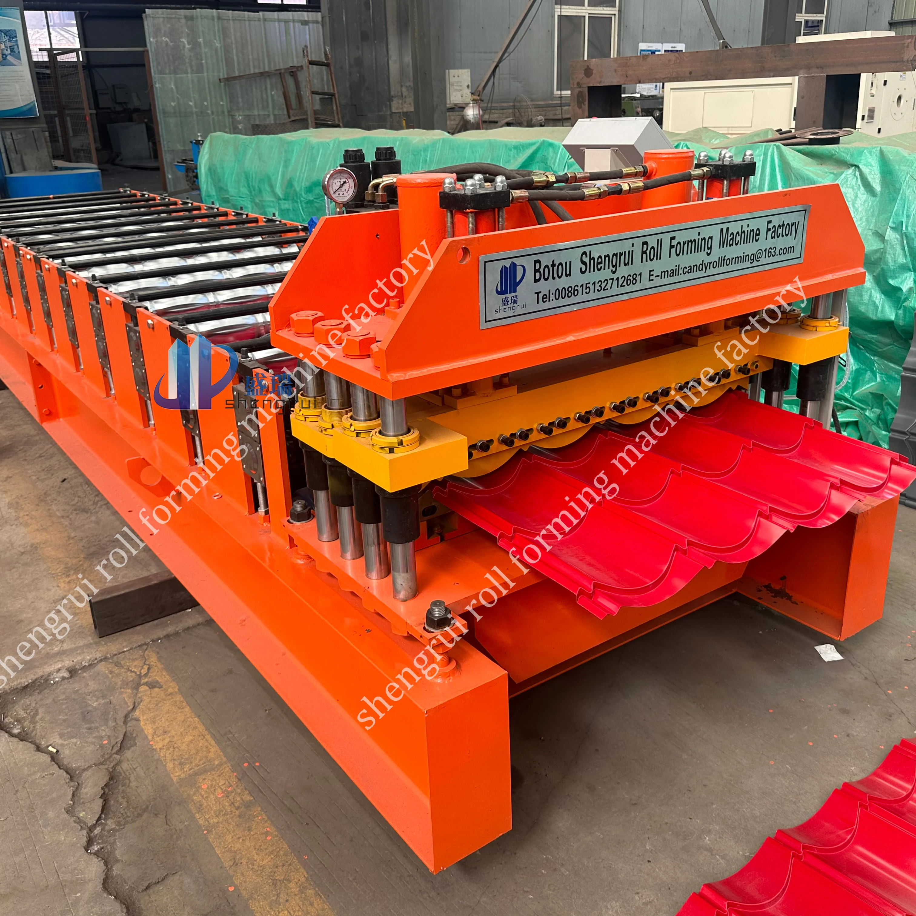 Galvanized Steel Z Tile Roof Metal Roofing Sheet Making Glazed Tile Roll Forming Machine Price