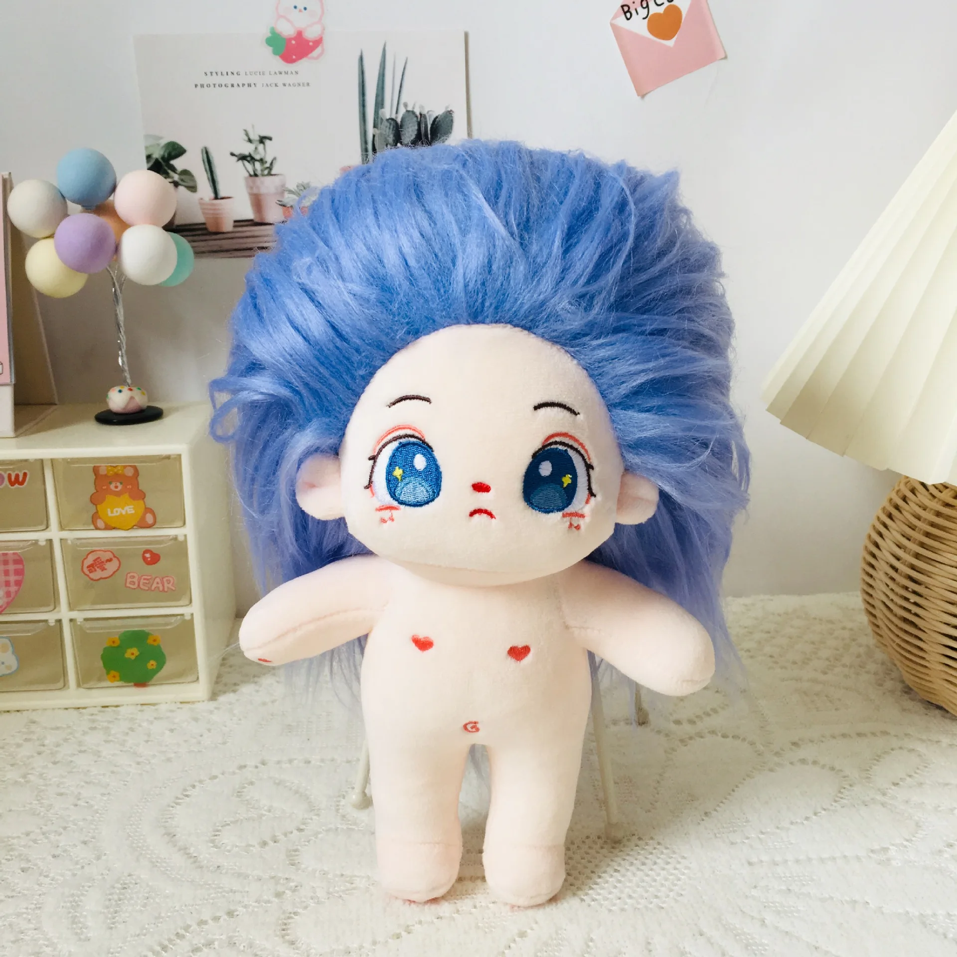Custom new cotton baby clothes plush set can be removed without attributes cotton doll star doll