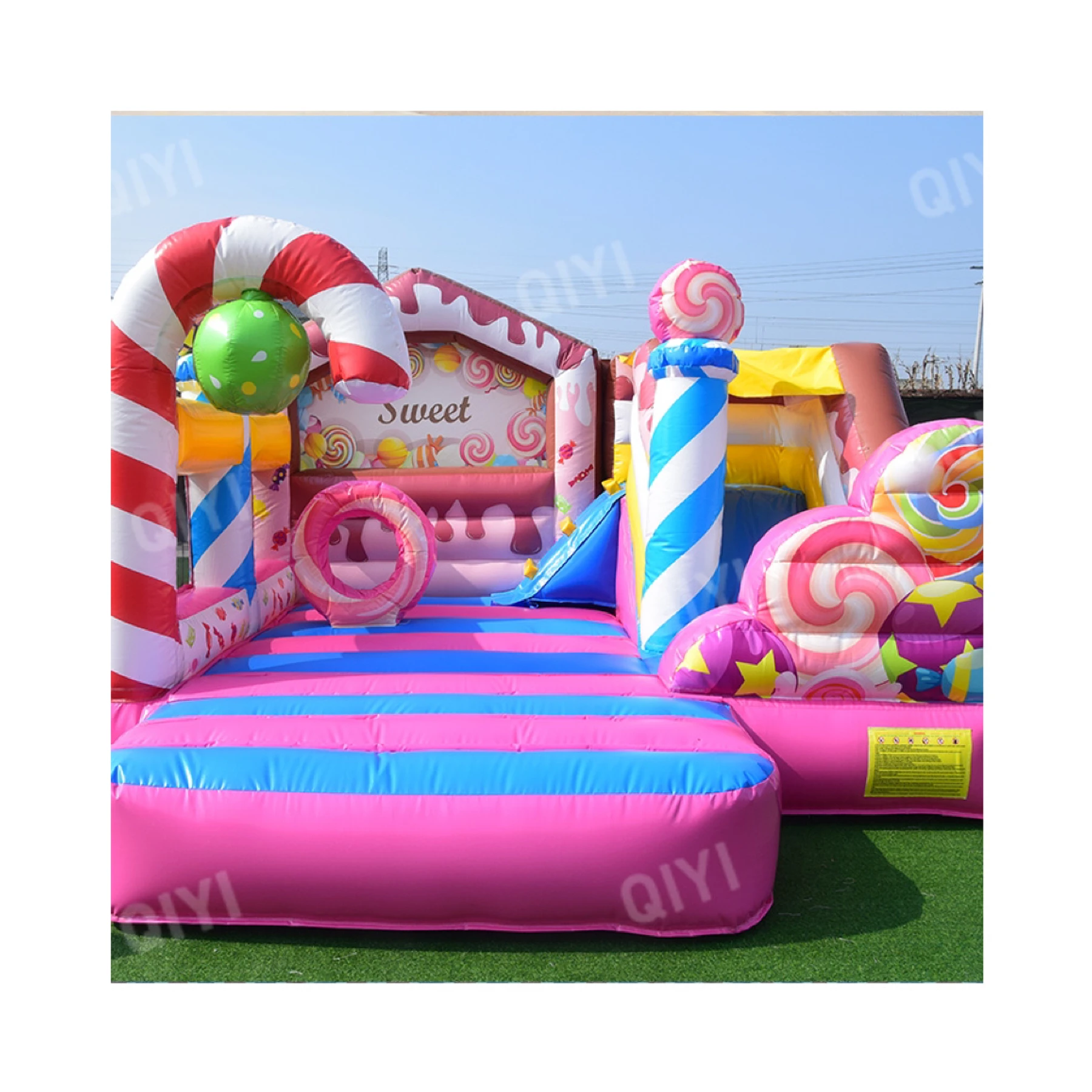 Professional Manufacture Cheap Inflatable Candy Land Bouncer Inflatable Bouncy Castle with Slide for Kids