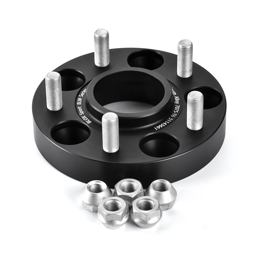 
OEM Black Billet 1 inch Hubcentric Wheel Spacers 5x4.5 5x114.3 