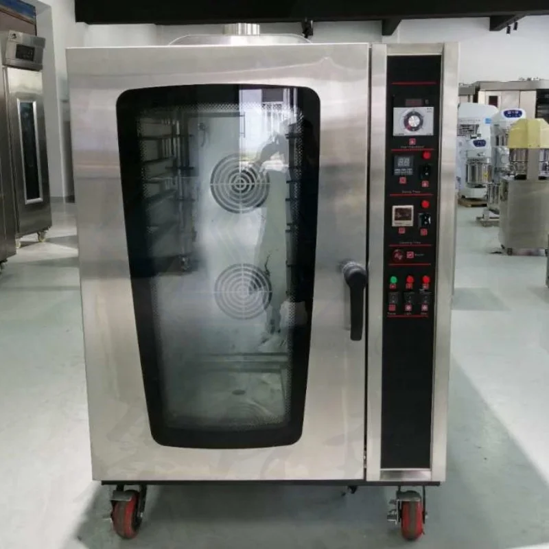 Long Service Life High Production Bakery Hot Air Circulation Gas Convection Oven For Bread And Cake Baking