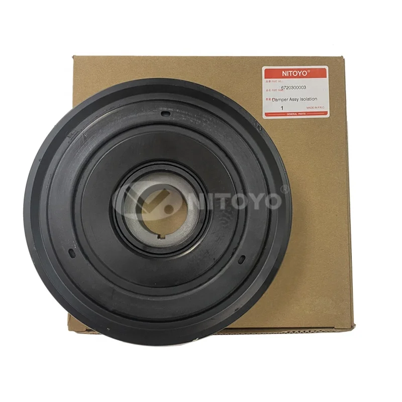 NITOYO Auto parts Damper Assy  Isolation 6720300003 Crankshaft Pulley Used For SSANGYONG Rexton Korando C Sports Stavic Diesel