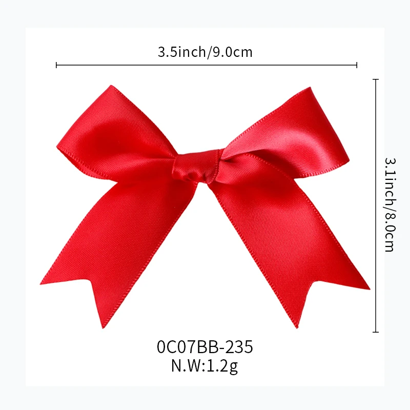MSD New Arrival Handmade Bows Garment Accessory  Satin Ribbon Bow Gift Ribbon Bows for Decorations