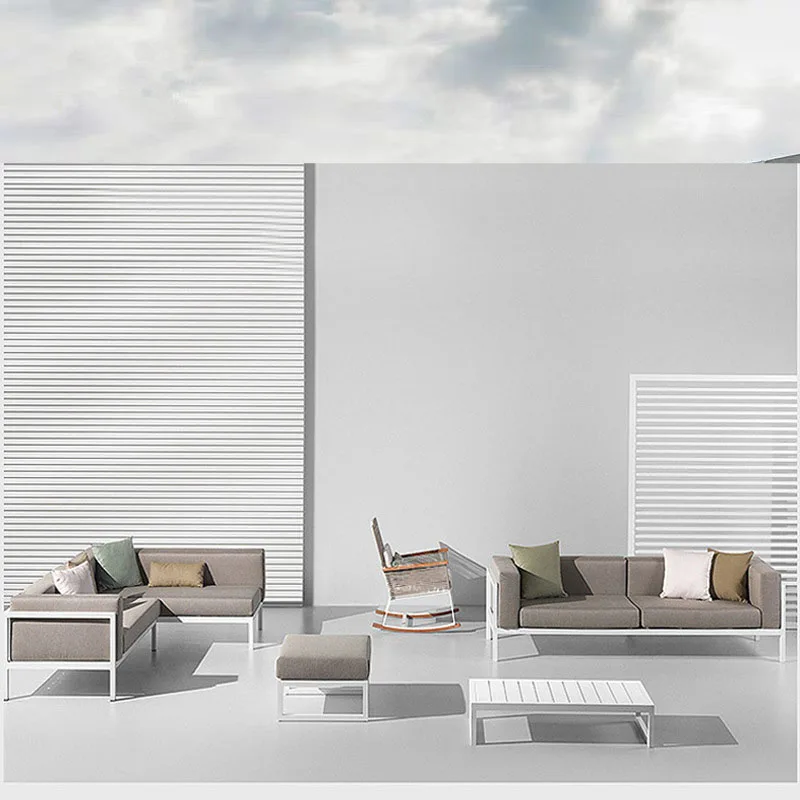 Nordic Outdoor Sofa Tea Selection Court Best Garden Living Room Outside Booth Terrace Aluminum Furniture