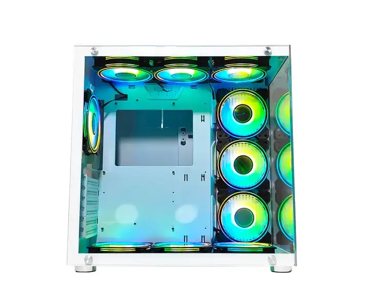 2023 High Quality Gaming PC Desktop Computer Gaming ITX Case wide cube Computer Case & Towers double chamber Cabinet