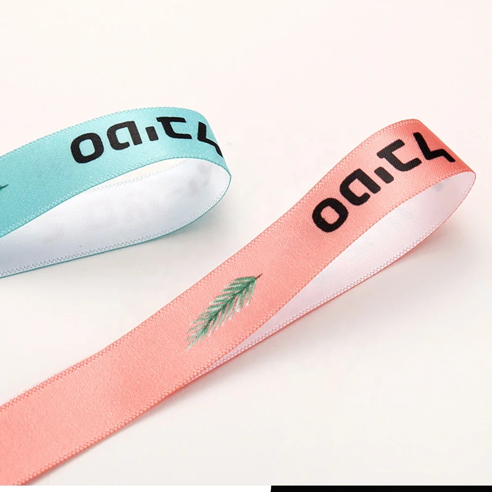
2021 Your logo printing Event & Party satin polyester wristbands 