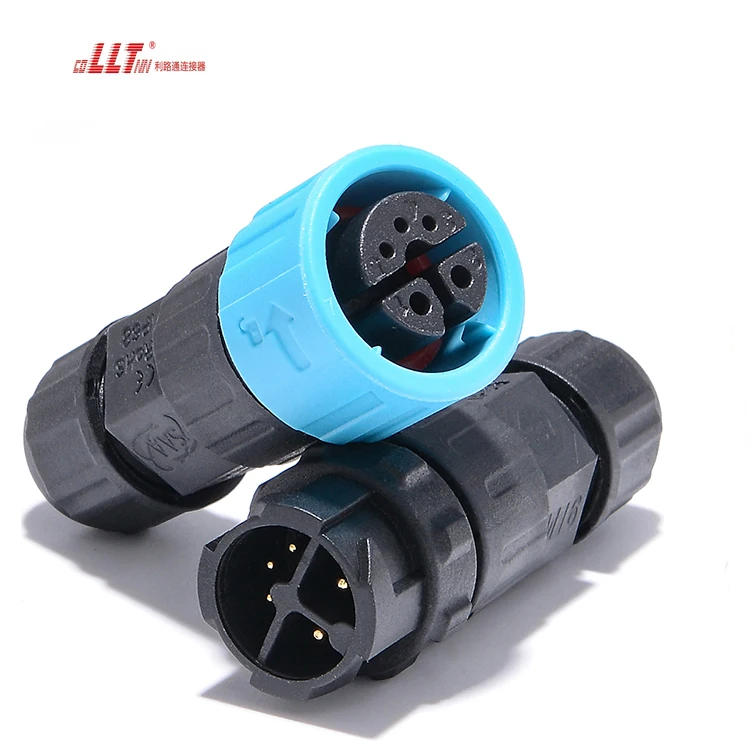 2+3pin low voltage power signal waterproof connector M16 with 3pin 4pin 5pin