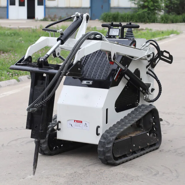 FREE SHIPPING Cheap New Small Mini garden loader EPA track mini skid steer loader 1 ton 600KG micro skid steer loaders