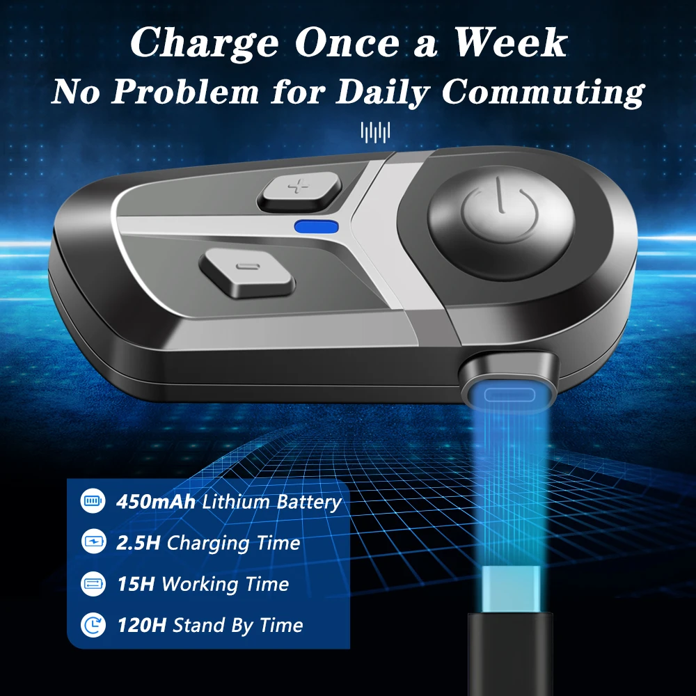 High Quality Wireless Bluetooth Motorcycle Headset Moto Parts and Accessories Intercomunicador Para Moto Bluetooth