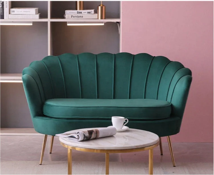 modern lounge suite sofa set living room furniture green 2 seat sofa for living room